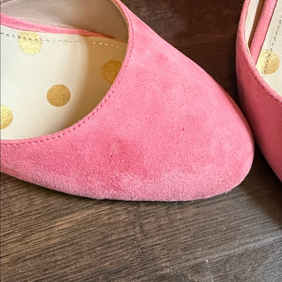 Pink Suede Heels Ankle Strap - Picture 4 of 5